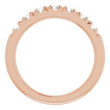 14K Rose 3/4 CTW Diamond Anniversary Band  -123881:6018:P-ST-WBC