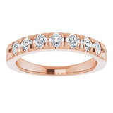14K Rose 3/4 CTW Diamond Anniversary Band  -123881:6018:P-ST-WBC