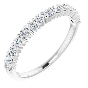 14K White 3/8 CTW Diamond Anniversary Band-122877:60002:P-ST-WBC