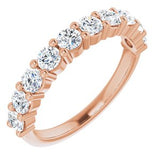 14K Rose 9/10 CTW Diamond Anniversary Band-122877:60016:P-ST-WBC