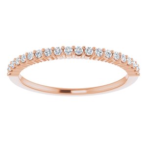 14K Rose 1/6 CTW Diamond Anniversary Band-122877:60013:P-ST-WBC