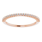 14K Rose 1/8 CTW Diamond Anniversary Band-122877:60012:P-ST-WBC