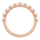 14K Rose 9/10 CTW Diamond Anniversary Band-122877:60016:P-ST-WBC