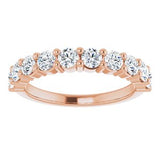 14K Rose 9/10 CTW Diamond Anniversary Band-122877:60016:P-ST-WBC