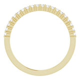 14K Yellow 1/6 CTW Diamond Anniversary Band -122877:60007:P-ST-WBC