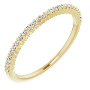 14K Yellow 1/8 CTW Diamond Anniversary Band -122877:60006:P-ST-WBC