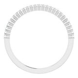 Platinum 1/8 CTW Diamond Anniversary Band-122877:60018:P-ST-WBC