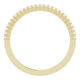 14K Yellow 1/8 CTW Diamond Anniversary Band -122877:60006:P-ST-WBC