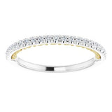 14K White & Yellow 1/5 CTW Diamond Anniversary Band-122944:601:P-ST-WBC