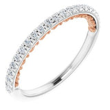 14K White & Rose 1/5 CTW Diamond Anniversary Band-122944:602:P-ST-WBC