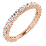 14K Rose 3/4 CTW Diamond Anniversary Band -123655:6002:P-ST-WBC