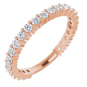 14K Rose 3/4 CTW Diamond Anniversary Band -123655:6002:P-ST-WBC