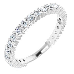 14K White 3/4 CTW Diamond Anniversary Band -123655:6000:P-ST-WBC