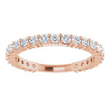 14K Rose 3/4 CTW Diamond Anniversary Band -123655:6002:P-ST-WBC
