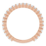 14K Rose 9/10 CTW Diamond Anniversary Band-123655:6022:P-ST-WBC