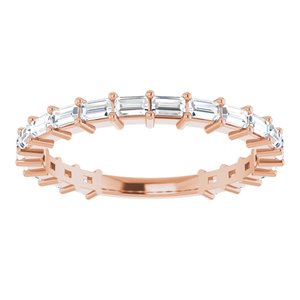 14K Rose 5/8 CTW Diamond Anniversary Band-123655:6034:P-ST-WBC