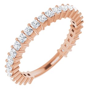 14K Rose 9/10 CTW Diamond Anniversary Band-123655:6022:P-ST-WBC
