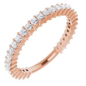 14K Rose 3/4 CTW Diamond Anniversary Band-123655:6018:P-ST-WBC