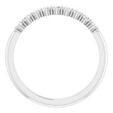 Platinum 1/4 CTW Diamond Nine-Stone Anniversary Band-124094:603:P-ST-WBC