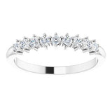 Platinum 1/4 CTW Diamond Nine-Stone Anniversary Band-124094:603:P-ST-WBC