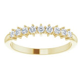 14K Yellow 1/4 CTW Diamond Nine-Stone Anniversary Band-124094:601:P-ST-WBC