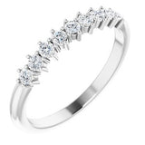 14K White 1/4 CTW Diamond Nine-Stone Anniversary Band-124094:600:P-ST-WBC