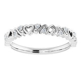 Platinum .08 CTW Heart Diamond Anniversary Band-124102:603:P-ST-WBC