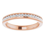 14K Rose 1/2 CTW Diamond Anniversary Band-122981:60077:P-ST-WBC