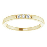 14K Yellow .06 CTW Diamond French-Set Anniversary Band-124030:604:P-ST-WBC