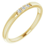 14K Yellow .06 CTW Diamond French-Set Anniversary Band-124030:604:P-ST-WBC