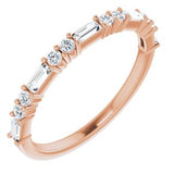14K Rose 3/8 CTW Diamond Anniversary Band-123092:602:P-ST-WBC