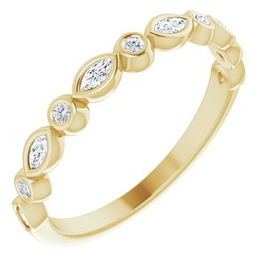 14K Yellow 1/4 CTW Diamond Anniversary Band-123175:601:P-ST-WBC