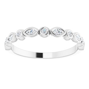 Platinum 1/4 CTW Diamond Anniversary Band-123175:603:P-ST-WBC