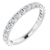 14K White 5/8 CTW Diamond French-Set Anniversary Band-123223:600:P-ST-WBC