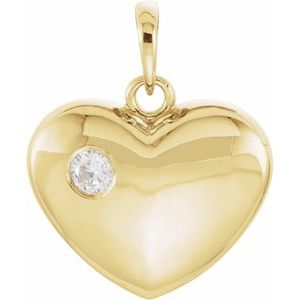 14K Yellow 1/10 CT Diamond 20.15x16 mm Heart Pendant-85894:6000:P-ST-WBC