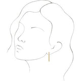 14K Yellow Sculptural-Inspired Bar Earrings   -86791:601:P-ST-WBC