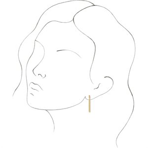 14K Yellow Sculptural-Inspired Bar Earrings   -86791:601:P-ST-WBC