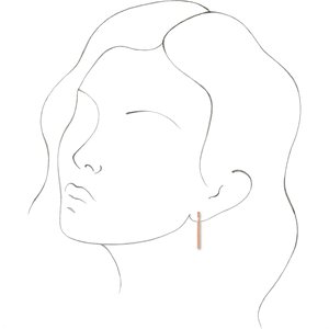 14K Rose Sculptural-Inspired Bar Earrings   -86791:602:P-ST-WBC