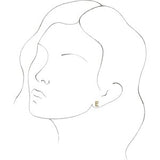 14K Yellow Single Initial E Earring-86800:126:P-ST-WBC