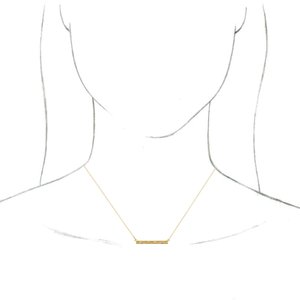 14K Yellow Sculptural-Inspired Bar 16-18" Necklace-86703:601:P-ST-WBC