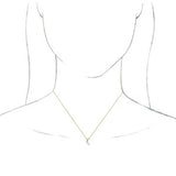 14K Yellow Crescent 16-18" Necklace -86607:601:P-ST-WBC