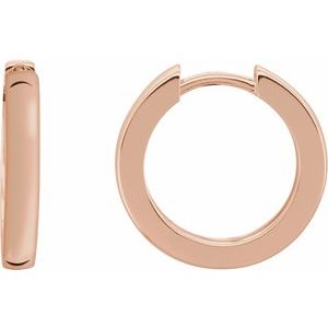 14K Rose 18 mm Hinged Hoop Earrings-20172:114:P-ST-WBC