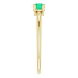 14K Yellow 3 mm Round Emerald Birthstone Ring Size 3-19399:60001:P-ST-WBC