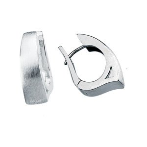Sterling Silver Hinged Earrings-23018:2981630:P-ST-WBC