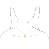 14K Yellow Interlocking Circle 16-18" Necklace-86610:601:P-ST-WBC