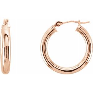 14K Rose 20 mm Tube Hoop Earrings-20826:6002:P-ST-WBC