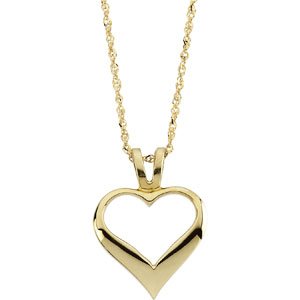 14K Yellow Heart 18" Necklace-69078:80703:P-ST-WBC