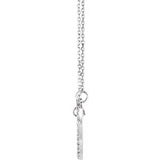 14K White 1/5 CTW Diamond Small Heart 16" Necklace-66415:100006:P-ST-WBC