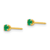 Inverness 24k Plated May Crystal Birthstone Earrings-WBC-85E