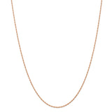 14k Rose Gold 1.15mm Baby Rope Chain-WBC-RSC38-20